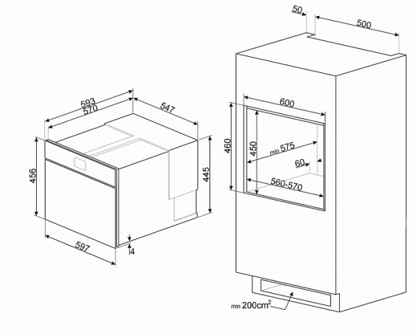 Шкаф скоростного охлаждения и шоковой заморозки SMEG SAB4604NR купить с доставкой по Москве и Московской области в интернет-магазине АваТехно