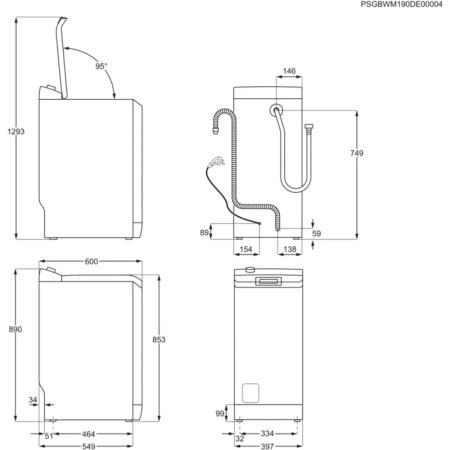 Стиральная машина ELECTROLUX EW6TN5261F купить с доставкой по Москве и Московской области в интернет-магазине АваТехно