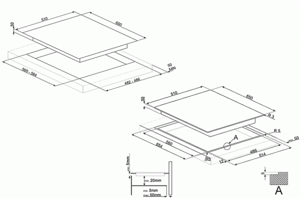 Варочная панель SMEG PV364LCN купить с доставкой по Москве и Московской области в интернет-магазине АваТехно