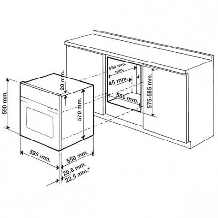 Духовой шкаф HOTPOINT-ARISTON fk 1041l p.20 x купить с доставкой по Москве и Московской области в интернет-магазине АваТехно