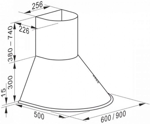 Каминная вытяжка Kaiser A 9423 BE Eco купить с доставкой по Москве и Московской области в интернет-магазине АваТехно