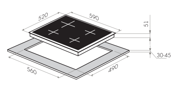 Газовая панель Maunfeld MGHG.64.76IL купить с доставкой по Москве и Московской области в интернет-магазине АваТехно