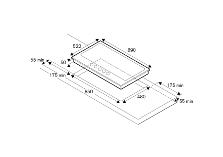 Варочная поверхность BERTAZZONI P905CMODX купить с доставкой по Москве и Московской области в интернет-магазине АваТехно