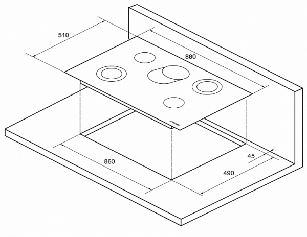 Поверхность KUPPERSBERG FA9VF05 купить с доставкой по Москве и Московской области в интернет-магазине АваТехно