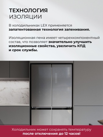 Холодильник LEX LCD505SsGID купить с доставкой по Москве и Московской области в интернет-магазине АваТехно