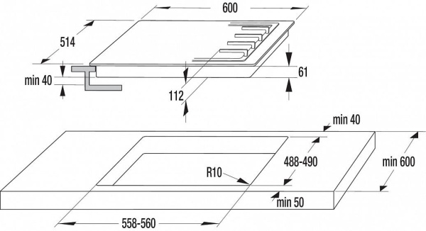 Газовая поверхность GORENJE gc650krb купить с доставкой по Москве и Московской области в интернет-магазине АваТехно