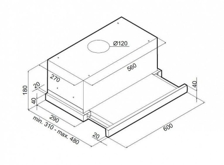 Вытяжка MAUNFELD VS Slide 60 белый купить с доставкой по Москве и Московской области в интернет-магазине АваТехно