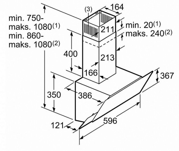Вытяжка BOSCH DWK66AJ60T купить с доставкой по Москве и Московской области в интернет-магазине АваТехно
