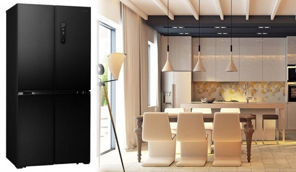 Холодильник HIBERG RFQ-490DX NFB купить с доставкой по Москве и Московской области в интернет-магазине АваТехно