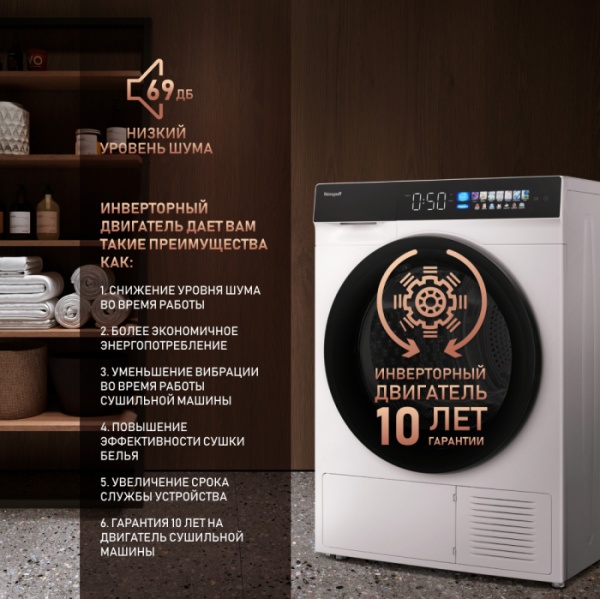 Сушильная машина WEISSGAUFF WD 999 Heat Pump Full Touch купить с доставкой по Москве и Московской области в интернет-магазине АваТехно