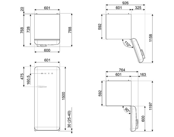 Холодильник SMEG FAB28RRD3 купить с доставкой по Москве и Московской области в интернет-магазине АваТехно