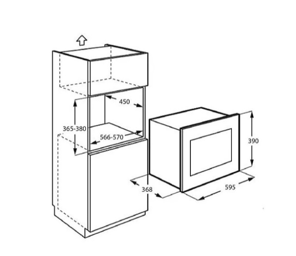 Встраиваемая микроволновая печь KUPPERSBERG HMF 627 B купить с доставкой по Москве и Московской области в интернет-магазине АваТехно