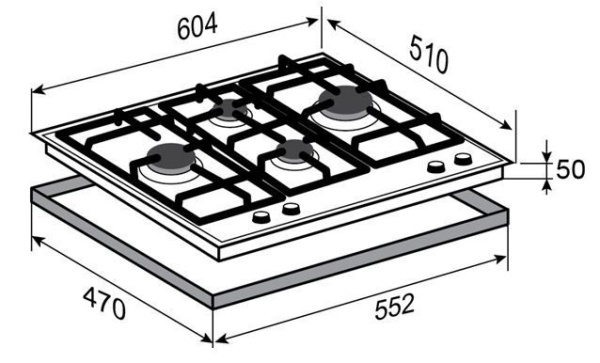 Варочная панель ZIGMUND & SHTAIN MN 155.61 B купить с доставкой по Москве и Московской области в интернет-магазине АваТехно