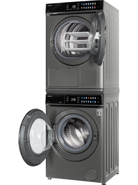 Сушильная машина HIBERG HDQ11 10 Sd + Стиральная машина HIBERG i-DDQ11 1014 Sd с тепловым насосом, инверторным мотором и прямым приводом купить с доставкой по Москве и Московской области в интернет-магазине АваТехно