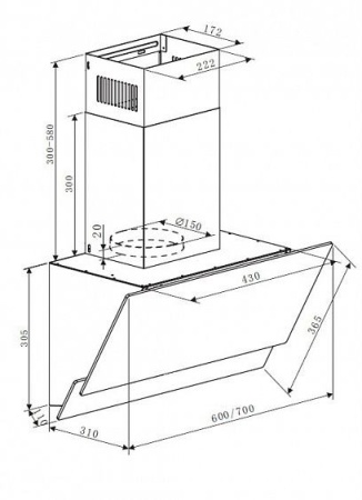 Вытяжка Maunfeld plym soft 60 белое стекло купить с доставкой по Москве и Московской области в интернет-магазине АваТехно