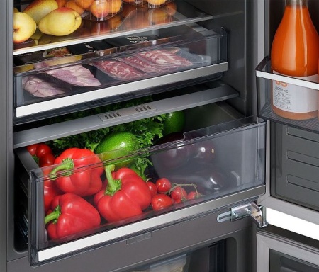 Встраиваемый холодильник WEISSGAUFF WRKI 2000 Total NoFrost Inverter Premium EcoFresh Inox купить с доставкой по Москве и Московской области в интернет-магазине АваТехно