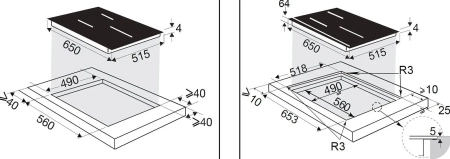 Варочная поверхность DE DIETRICH DPI5650AB купить с доставкой по Москве и Московской области в интернет-магазине АваТехно