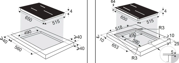 Варочная поверхность DE DIETRICH DPI5650AB купить с доставкой по Москве и Московской области в интернет-магазине АваТехно