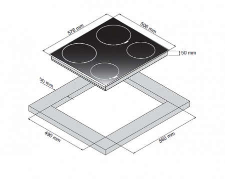 Варочная панель ZIGMUND SHTAIN CIS 299.60 WX купить с доставкой по Москве и Московской области в интернет-магазине АваТехно
