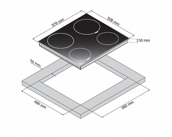 Варочная панель ZIGMUND SHTAIN CIS 299.60 WX купить с доставкой по Москве и Московской области в интернет-магазине АваТехно
