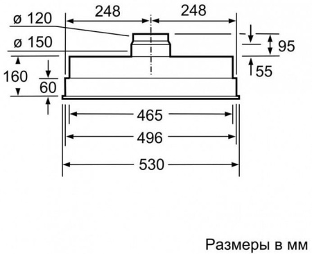 Встраивамая вытяжка BOSCH DHL555BL купить с доставкой по Москве и Московской области в интернет-магазине АваТехно