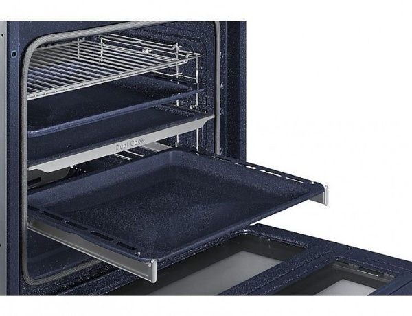 Духовой шкаф Samsung Dual Cook Flex NV75N7646RB черный купить с доставкой по Москве и Московской области в интернет-магазине АваТехно