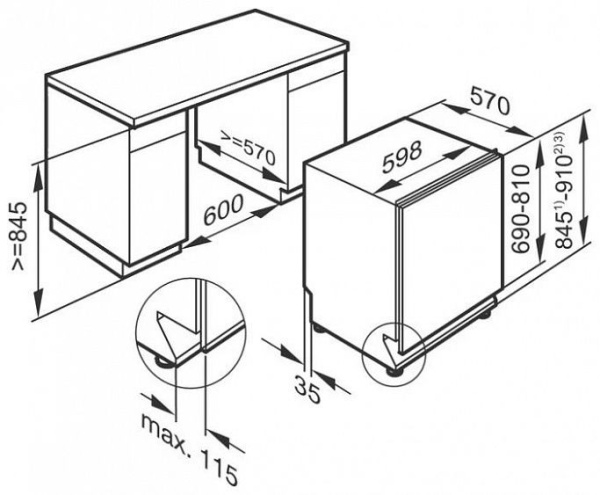 Посудомоечная машина встраиваемая полноразмерная MIELE g 5985 scvi-xxl купить с доставкой по Москве и Московской области в интернет-магазине АваТехно