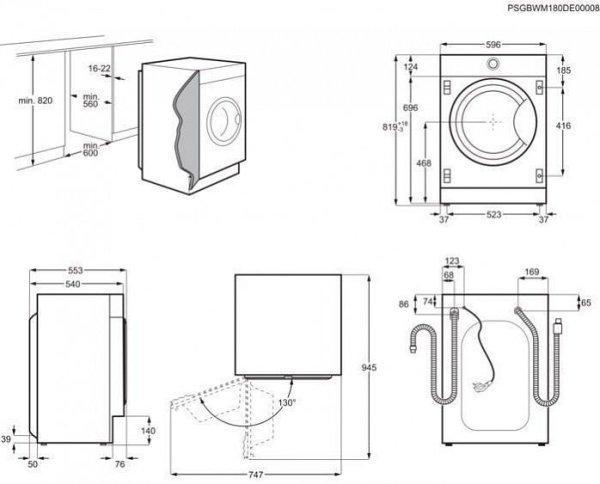 Встраиваемая стиральная машина с сушкой Electrolux EW7W3R68SI Встраиваемая стиральная машина с сушкой Electrolux EW7W3R68SI купить с доставкой по Москве и Московской области в интернет-магазине АваТехно