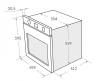 Встраиваемый электрический духовой шкаф MAUNFELD EOEH 5811W купить с доставкой по Москве и Московской области в интернет-магазине АваТехно