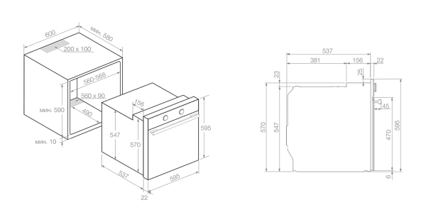 Духовой шкаф PANDO PHB-961 купить с доставкой по Москве и Московской области в интернет-магазине АваТехно