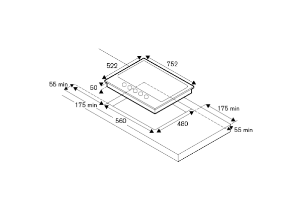 Варочная поверхность BERTAZZONI P755CPROX купить с доставкой по Москве и Московской области в интернет-магазине АваТехно