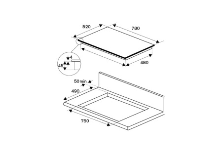 Варочная поверхность BERTAZZONI P785IM2G5NE купить с доставкой по Москве и Московской области в интернет-магазине АваТехно