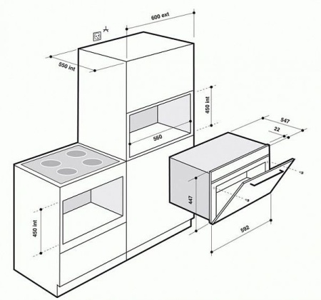 Духовой шкаф DE DIETRICH dme 1145 w купить с доставкой по Москве и Московской области в интернет-магазине АваТехно