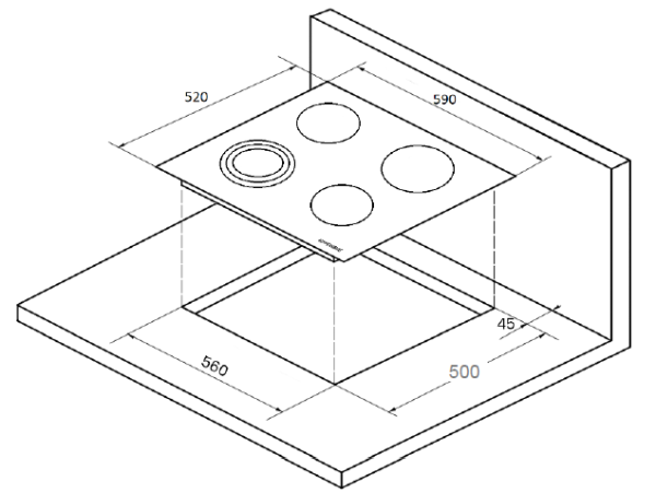 Поверхность KUPPERSBERG ECS 623 C купить с доставкой по Москве и Московской области в интернет-магазине АваТехно