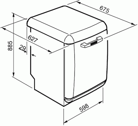 Посудомоечная машина Smeg LVFABPB купить с доставкой по Москве и Московской области в интернет-магазине АваТехно