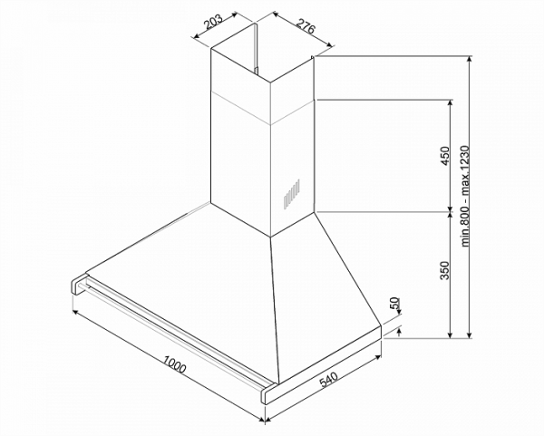 Вытяжка SMEG KD100HNE купить с доставкой по Москве и Московской области в интернет-магазине АваТехно