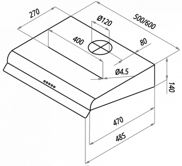 Вытяжка под шкаф MAUNFELD MP360-2 60 INOX (цвет Нержавеющая сталь) купить с доставкой по Москве и Московской области в интернет-магазине АваТехно