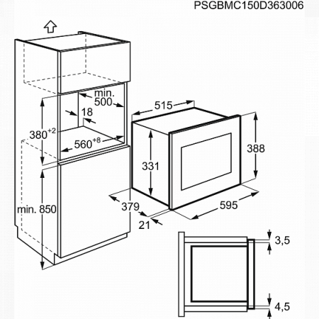 Микроволновая печь Electrolux EMT 25203 C купить с доставкой по Москве и Московской области в интернет-магазине АваТехно