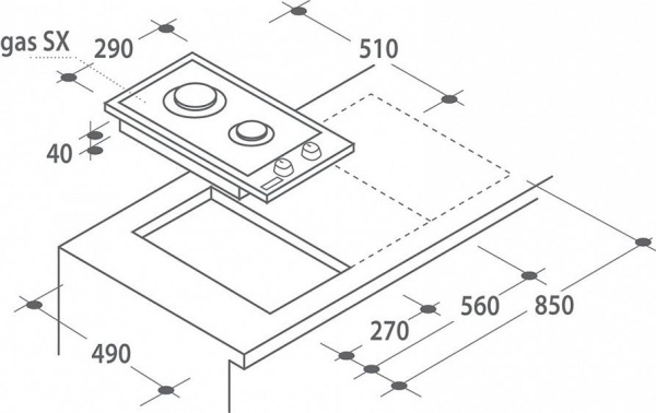 Поверхность CANDY cdg 32/1 spx купить с доставкой по Москве и Московской области в интернет-магазине АваТехно