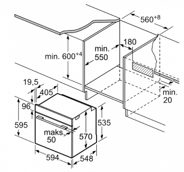 Духовой шкаф Bosch HBA 554YS0 нержавеющая сталь купить с доставкой по Москве и Московской области в интернет-магазине АваТехно
