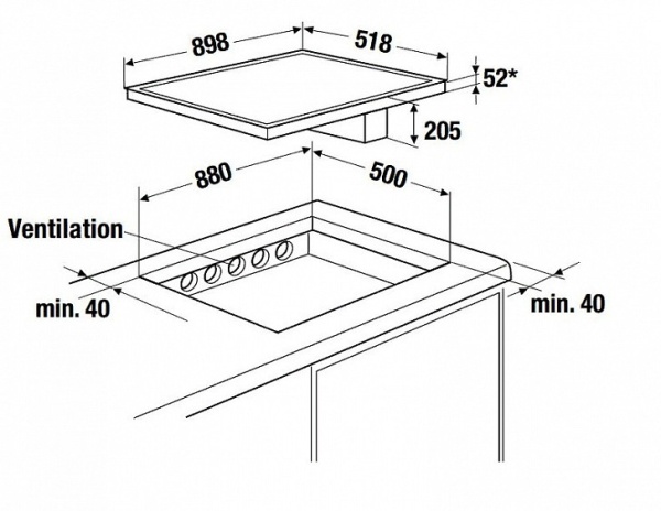 Варочная панель Kuppersbusch KMI 8500.0 WR купить с доставкой по Москве и Московской области в интернет-магазине АваТехно