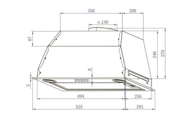 Вытяжка EXITEQ EX-1176 купить с доставкой по Москве и Московской области в интернет-магазине АваТехно