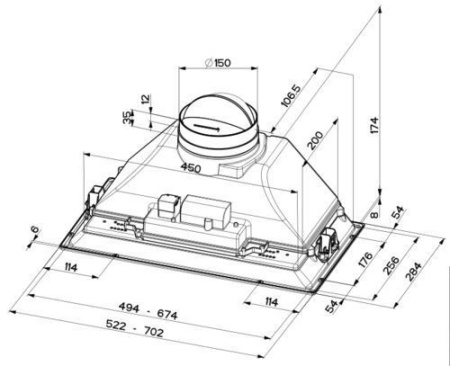 Вытяжка Faber INCA PLUS HCS LED X A70 купить с доставкой по Москве и Московской области в интернет-магазине АваТехно