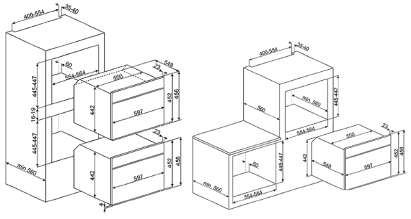 Электрический духовой шкаф SMEG sf4920mcn купить с доставкой по Москве и Московской области в интернет-магазине АваТехно