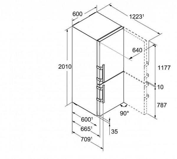 Холодильник LIEBHERR CBNbs 4835 купить с доставкой по Москве и Московской области в интернет-магазине АваТехно