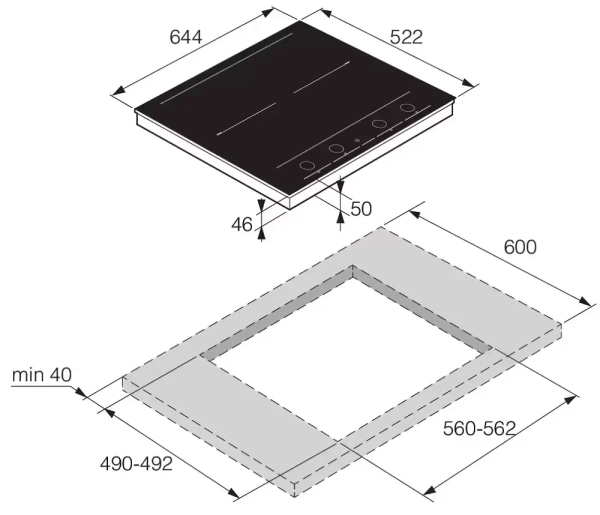 Индукционная варочная панель Asko HID654GC купить с доставкой по Москве и Московской области в интернет-магазине АваТехно