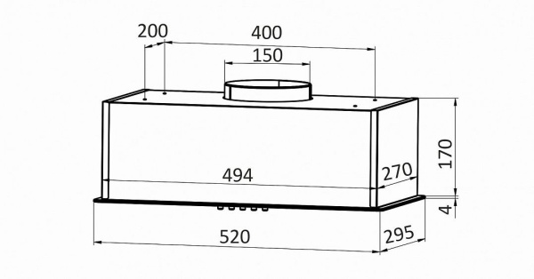 Вытяжка EXITEQ EX-1246 black купить с доставкой по Москве и Московской области в интернет-магазине АваТехно