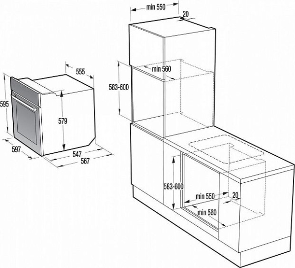 Духовой шкаф Gorenje BO 635E31 XG-2 купить с доставкой по Москве и Московской области в интернет-магазине АваТехно