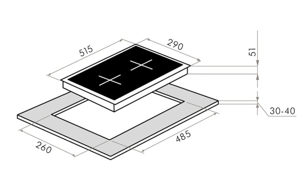 Встраиваемая газовая варочная панель Maunfeld EGHE.32.63CBG/G купить с доставкой по Москве и Московской области в интернет-магазине АваТехно
