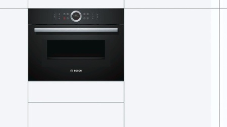 Компактный духовой шкаф с свч Bosch CMG633BB1 купить с доставкой по Москве и Московской области в интернет-магазине АваТехно